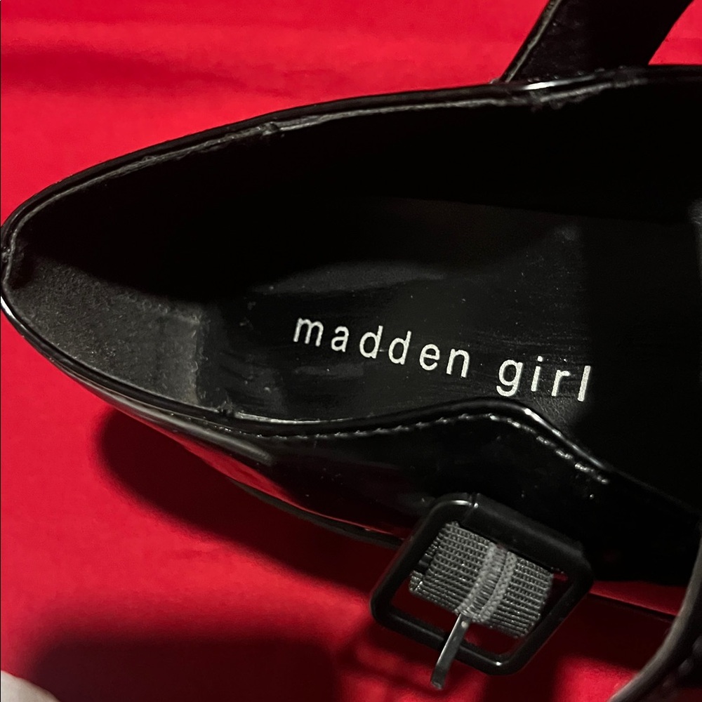 Madden Girl Black Platform Mary Janes - Picture 2 of 5